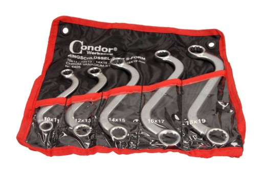 ГАЙКОВІ КЛЮЧІ CONDOR. TYPE S 10-19 ММ, 5 ШТ.