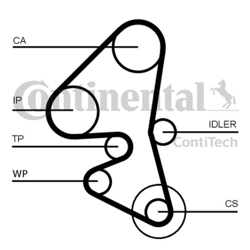 CT1162 - РЕМЕНЬ ГРМ CONTITECH FORD 1.6TDCI/HDI 141Z