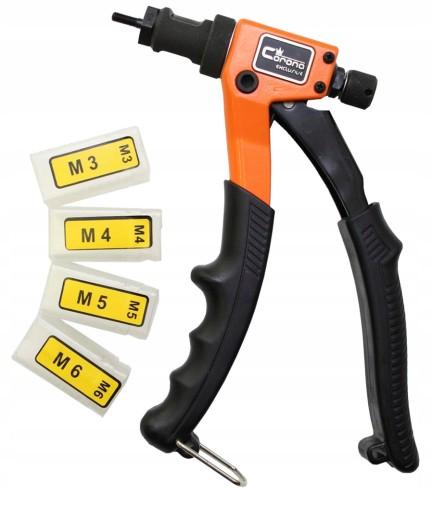 CORONA C0709 РУЧНА ЗАКЛЕПОВКА ДЛЯ СТАЛЕВИХ ТА АЛЮМІНІЄВИХ КЛЕПОЧНИХ ГАЙОК. M3 M4 M5 M6