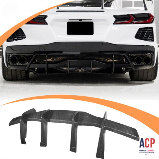 Диффузор заднего бампера CORVETTE 2020-