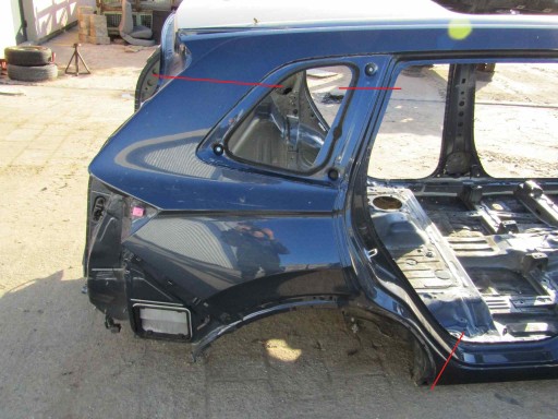 Cr-v vi 23r права задня чверть права заднє крило заднє b640m