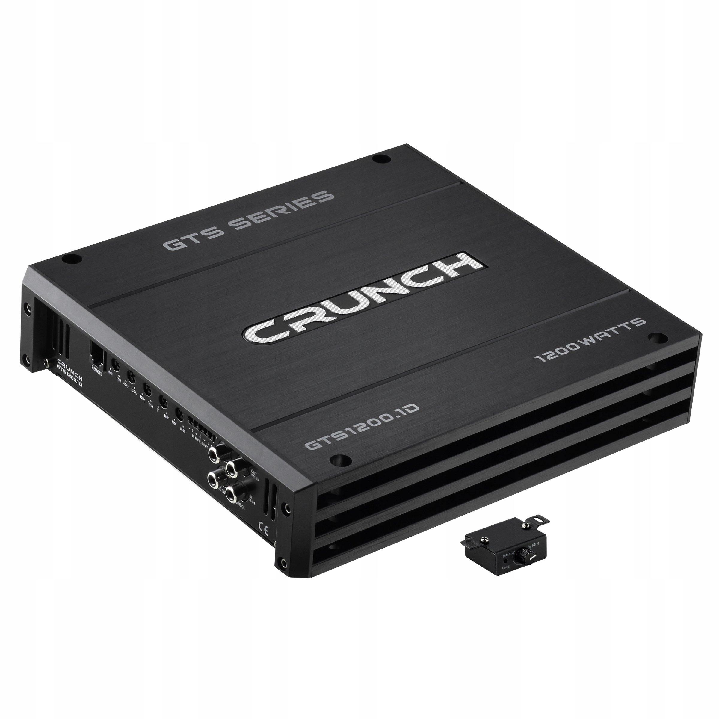 CRUNCH GTS1200. 1D моно Підсилювач 600W RMS HiLevel