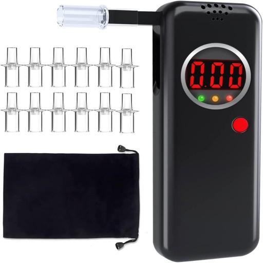 ЦИФРОВОЙ АЛКОТЕСТЕР ЖК-ДИСПЛЕЙ ДИСПЛЕЙ + 12ХУСТНИКИ