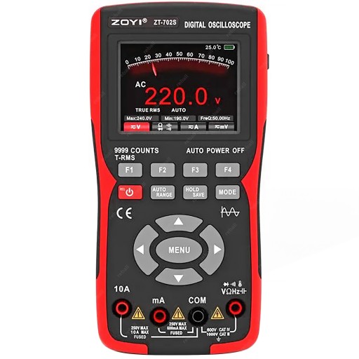 Цифровой осциллограф 2в1 мультиметр ZOYI ZT-702S с батареей