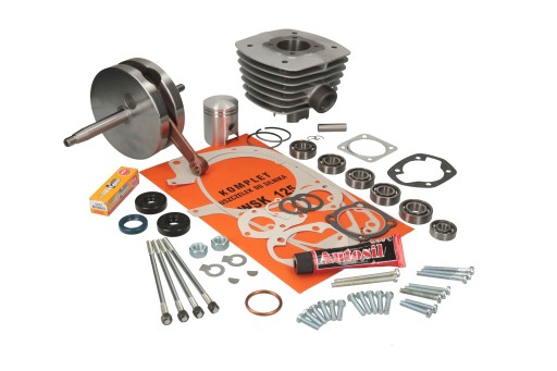 GMOTO-131551 - ЦИЛІНДР ПОРШЕНЬ ВАЛ ПІДШИПНИКА ШПИЛЬКИ СВІЧКА ЗАПАЛЮВАННЯ WSK 125