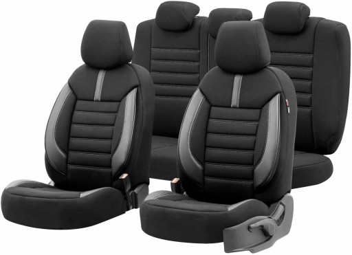 ЧЕРНЫЕ, ЧЕРНЫЕ, СЕРЫЕ Чехлы АВТОМОБИЛЬНЫХ СИДЕНИЙ ДЛЯ Citroen DS3 DS4 DS5 Nemo