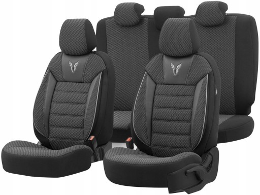 ЧОРНІ ЧОРНО-СІРИ АВТОМОБІЛЬНІ ЧОХЛИ ДЛЯ Citroen Ds3 Ds4 Ds5 Nemo