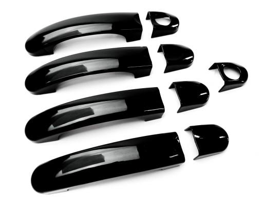 Чорні накладки на дверні ручки VW Caddy 4 Caddy IV