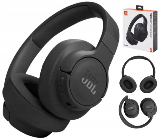 ЧЕРНЫЕ НАКЛАДНЫЕ НАУШНИКИ Беспроводные JBL Tune 720BT Bluetooth
