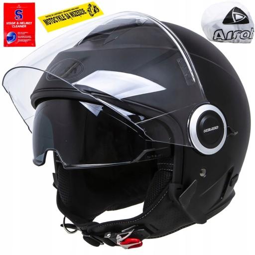 ЧЕРНЫЙ ШЛЕМ AIROH HELIOS r S БЕСПЛАТНО!