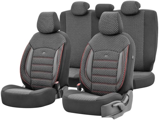ЧЕРВОНІ АВТОМОБІЛЬНІ ЧОХЛИ ДЛЯ Hyundai i30 Santa Fe Tucson ix35