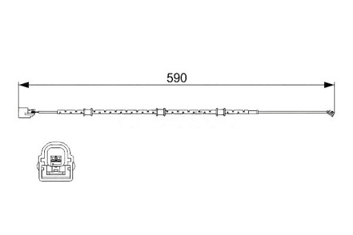 BOS-1 987 - ДАТЧИК КОЛОДКИ H-CA JAGUAR 1987474513 / BOS BOSCH