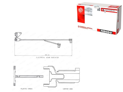 FAI141 - ДАТЧИК ИЗНОСА ТОРМОЗНЫХ КОЛОДОК ПЕРЕДНИЙ ЗАДНИЙ DAF CF CF 65 CF 75 CF
