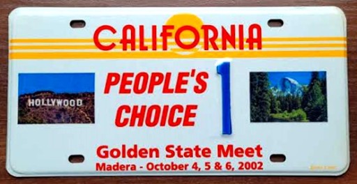 Калифорния - памятный номерной знак США.