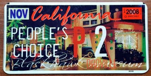 Калифорния - памятный номерной знак США.