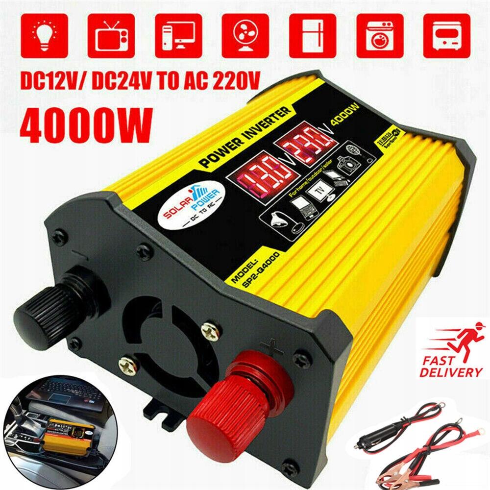 Автомобіль Ван інвертор DC 12V до AC 240V подвійний