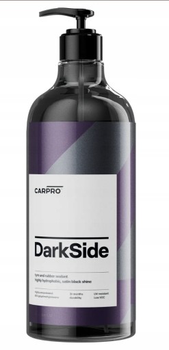 Carpro DarkSide прочная заправка для шин и резины, атласная отделка 1л