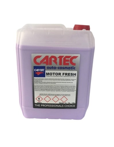 Cartec Motor Fresh 5 L технічне обслуговування компонентів двигуна, гумові килимки