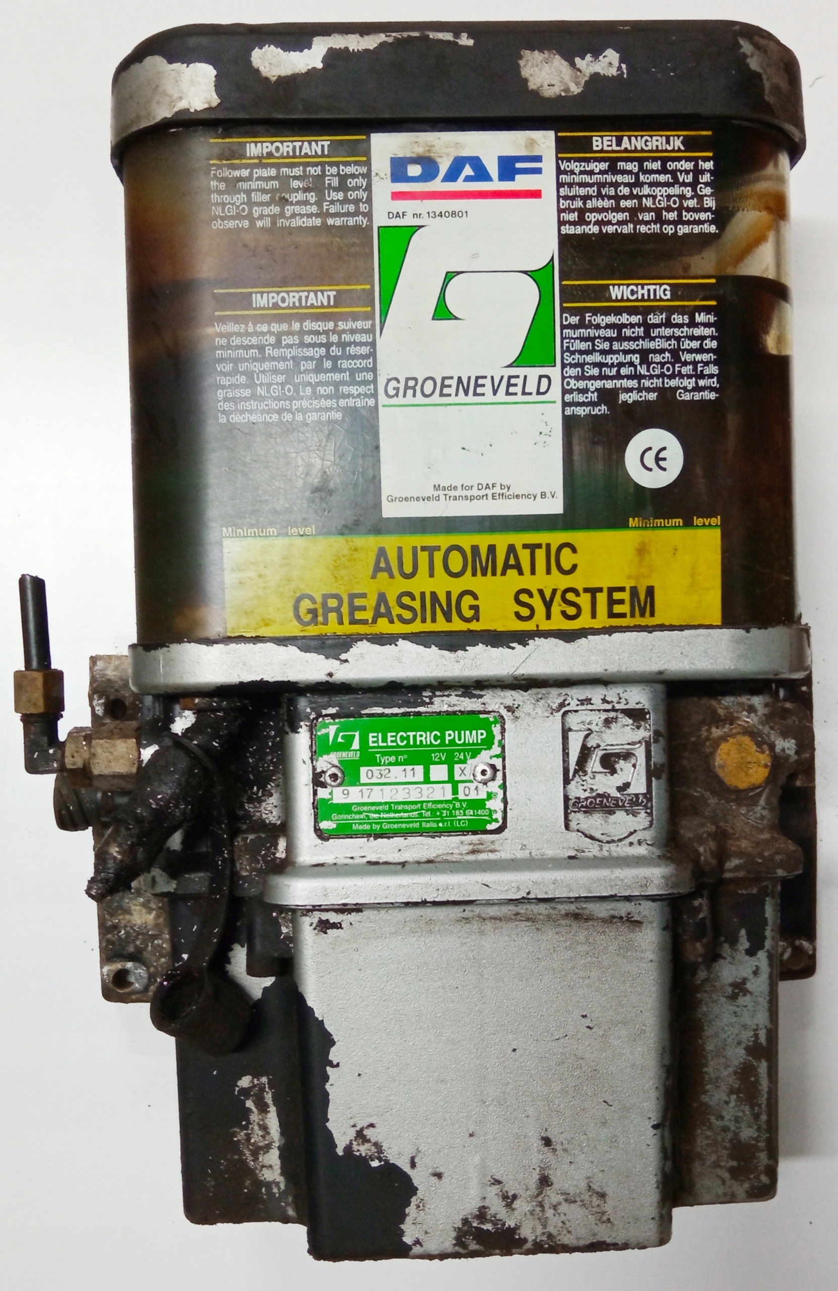 032.11 - Центральная смазка DAF CF XF