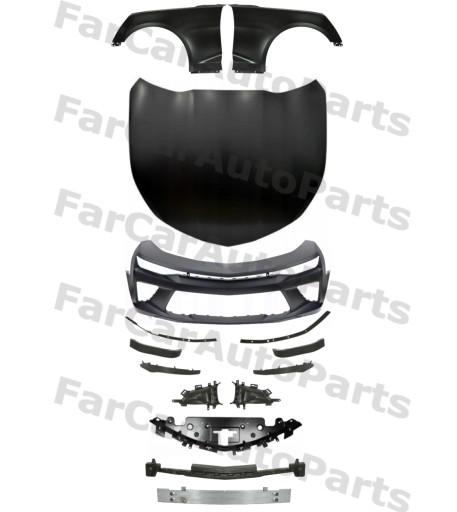 1307 - Chevrolet Camaro 15- Бампер, Капот, Ремень крыла, КОМПЛЕКТ ДЕТАЛЕЙ