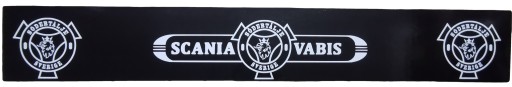 Брызговик фартук полуприцеп SCANIA VABIS черный-белый