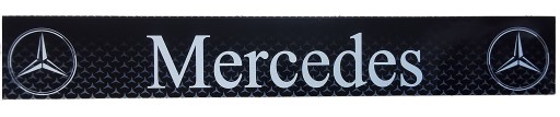 Бризговик причепа з принтом Mercedes, чорно-білий