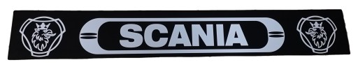 Брызговик прицепа SCANIA, черно-белый