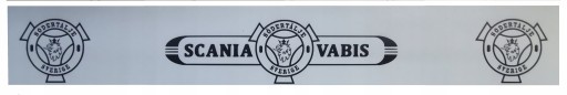 Полуприцеп Брызговик SCANIA VABIS бело-черный