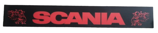 Брызговик полуприцепа Scania черно-красные грифоны