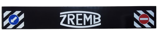 Бризговик причепа з принтом ZREMB, чорно-білий заборона