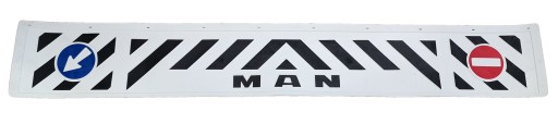 Бризковики причепа MAN з білим тисненням