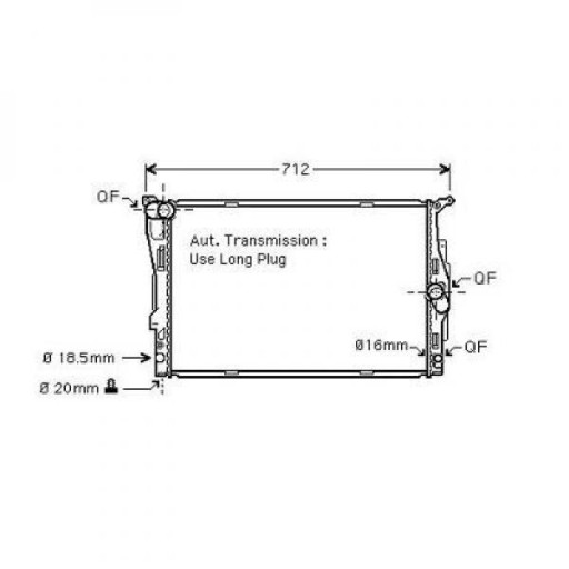 DCM1577 - Радиатор BMW 3-Serie E90 03 2005 г.