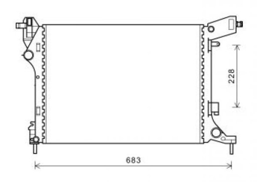 DCM2009 - Радиатор Fiat 500L 351 09 2012-