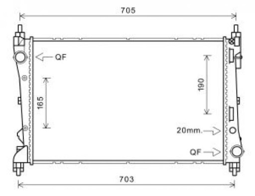 DCM2012 - Радиатор Fiat Doblo 263 01 2010-