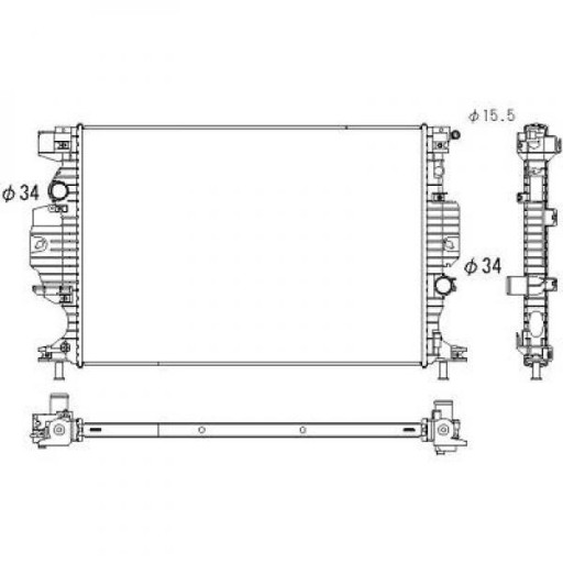 DCM3933 - Радіатор Ford Mondeo V 09/2014-