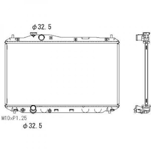 DCM2202 - Радиатор Honda Civic VIII 01 2012 г.
