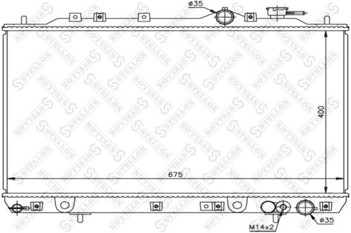 10-26525-SX - Радіатор Hyundai Sonata 2.0 95-98 рр