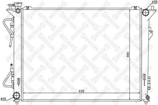 10-25315-SX - Радиатор Hyundai Sonata V 3.3 05-