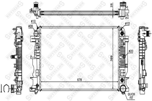 10-26553-SX - Радиатор MB Sprinter 906 2.2CDi 06-