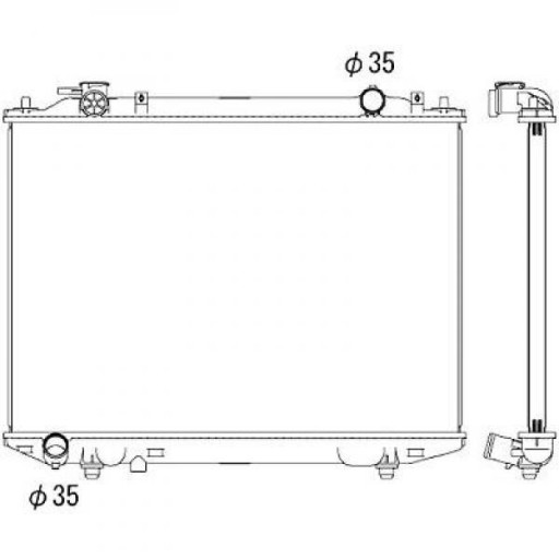 DCM3900 - Радиатор мазда б серии 2.5d