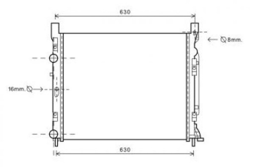 DCM2959 - Радіатор Mercedes Citan Renault Kangoo