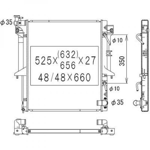 DCM2531 - Радіатор Mitsubishi L200 12/2005-
