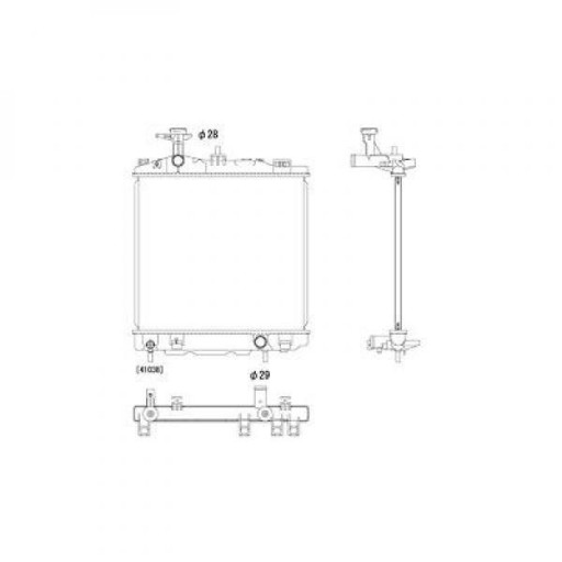 DCM3984 - Радіатор Mitsubishi Space Star 05/12- 1.0/1.2