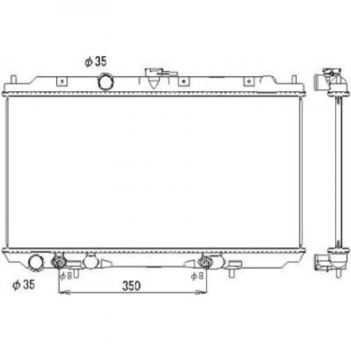 DCM1833 - Радиатор nissan primera p12 03 2002 г.