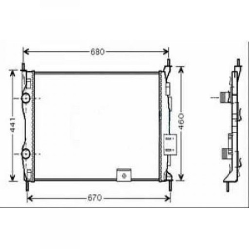DCM1855 - Радиатор Ниссан Кашкай 02 2007 г.