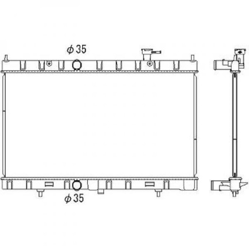 DCM2547 - Радиатор Nissan X-Trail 06/2015-
