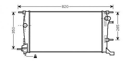 DCM2946 - Радіатор renault megane 3 11/2008-