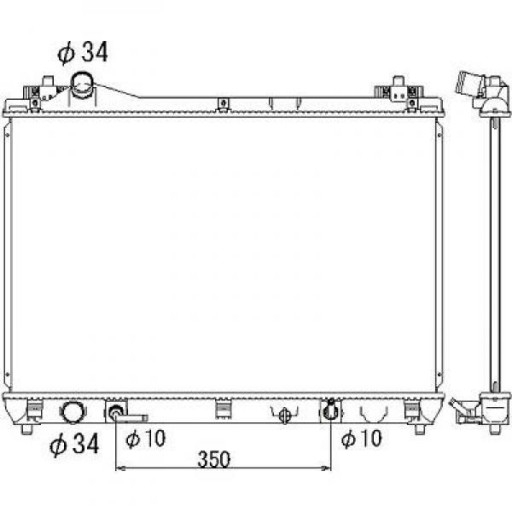 DCM3115 - Радіатор Suzuki Grand Vitara 10/2000-