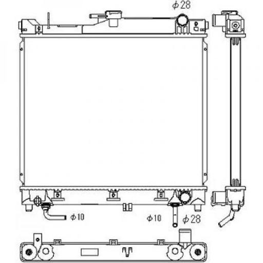 DCM3117 - Радиатор Suzuki Jimny 09 1998 г.