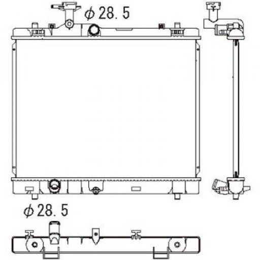 DCM3895 - Радіатор suzuki swift 1.2 vvt vvt